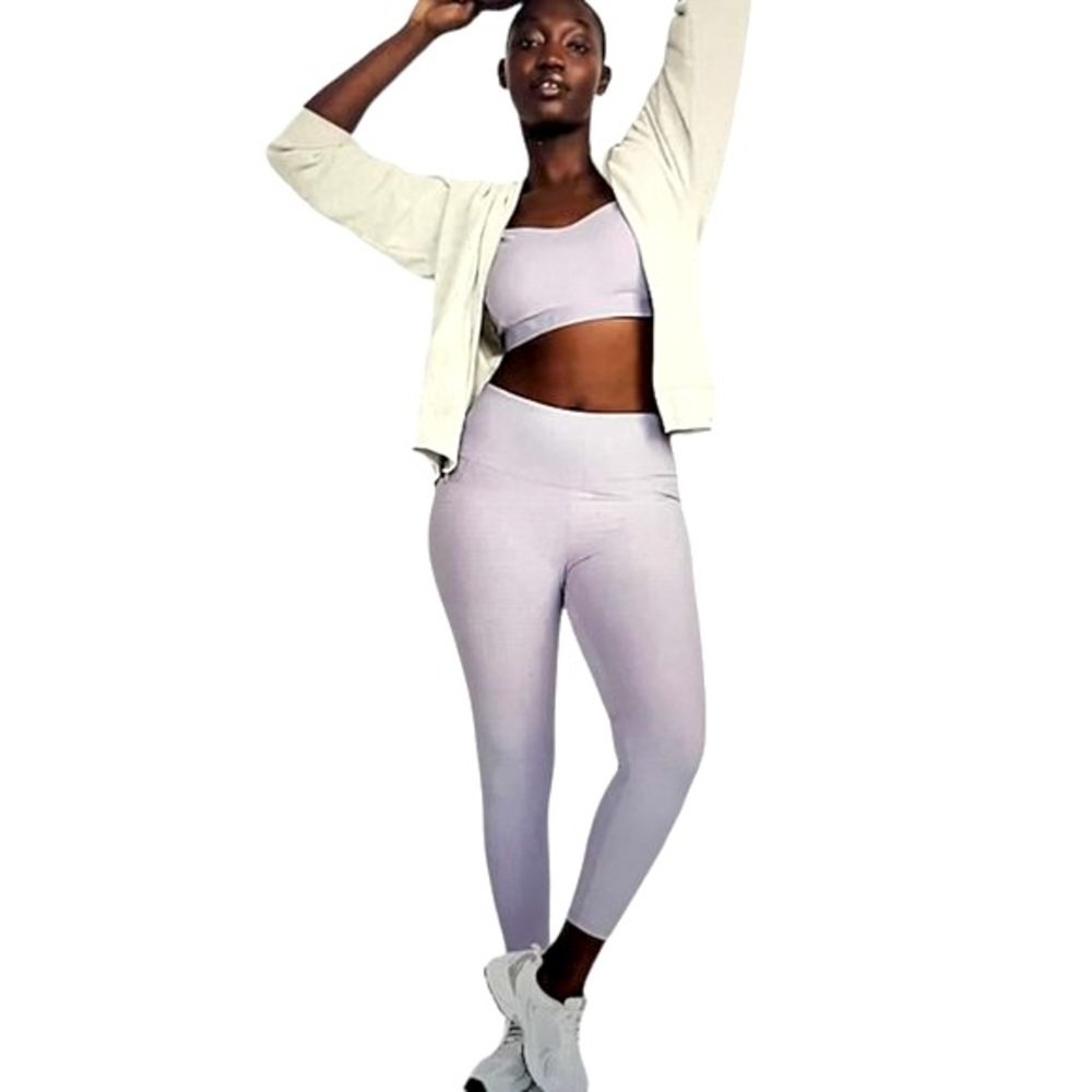 NWT High-Waisted PowerSoft 7/8 Leggings - Lavender - Large